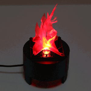 [220V US / UE Plug] 10 W Simulation Artificielle Brûler Faux Flamme Lampe Torche Feu Pot Bol Lumière pour Festival Party Décoration, Hauteur de la flamme: environ 8 cm SH0904766-20